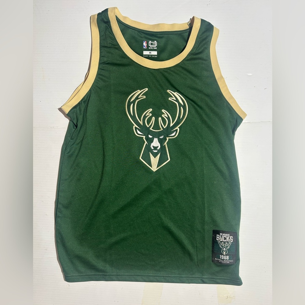 NBA Giannis Antetokounmpo #34, Milwaukee Bucks jersey, Men Size Medium